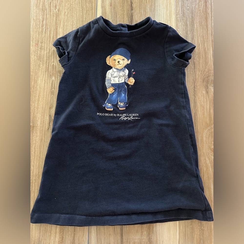 Ralph Lauren Bear Tee Shirt Dress 12mo